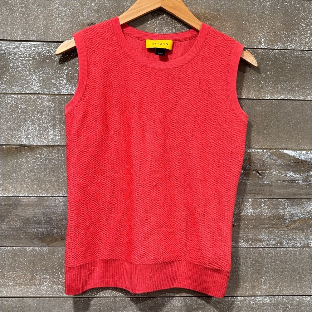 St John coral sweater vest size small - Picture 10 of 10